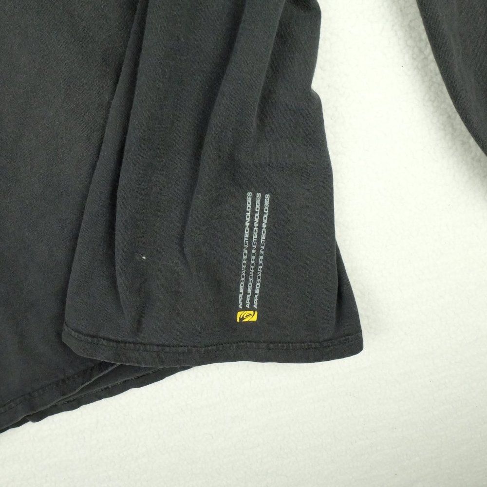 Quiksilver Mens T Shirt Large Vintage Long Sleeve Spell Out Logo Skateboarding - Picture 5 of 10